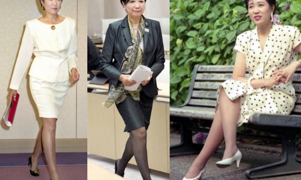 小池百合子のアナウンサー時代がかわいい！若い頃のミニ姿の足がきれいな画像