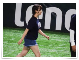2018年の太った橋本環奈の始球式画像