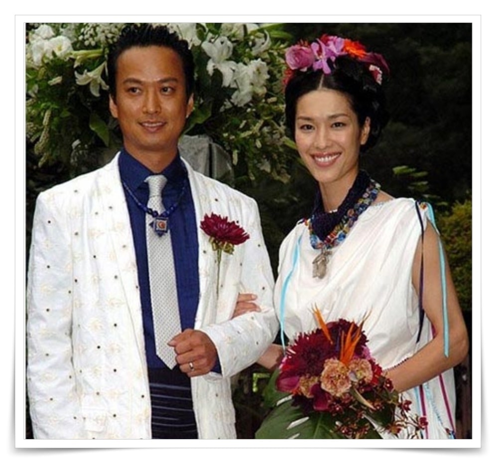 山本寛斎の娘と旦那の画像