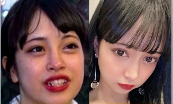 マリア愛子の顔加工前となし画像