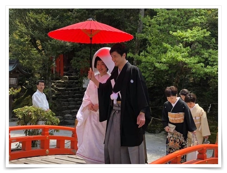 森山直太朗と嫁の平井真美子の京都の結婚式の画像