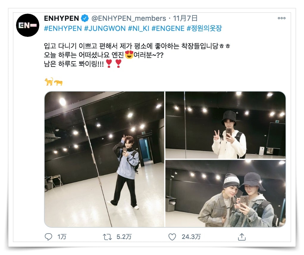 ENHYPEN(エンハイフン)メンバーカラーと動物絵文字
