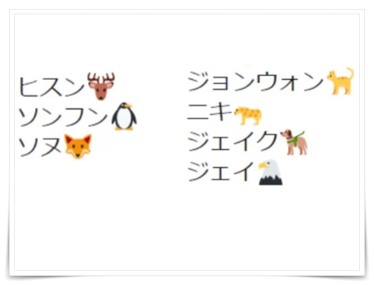 エンハイフン Enhypen のメンバーカラーは 動物絵文字も紹介 話題の気になるあれこれを紹介